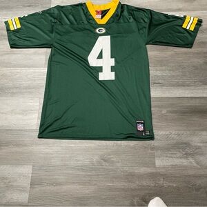 Vintage Reebok Brett Favre Jersey Mens L Green Bay Packers NFL Football